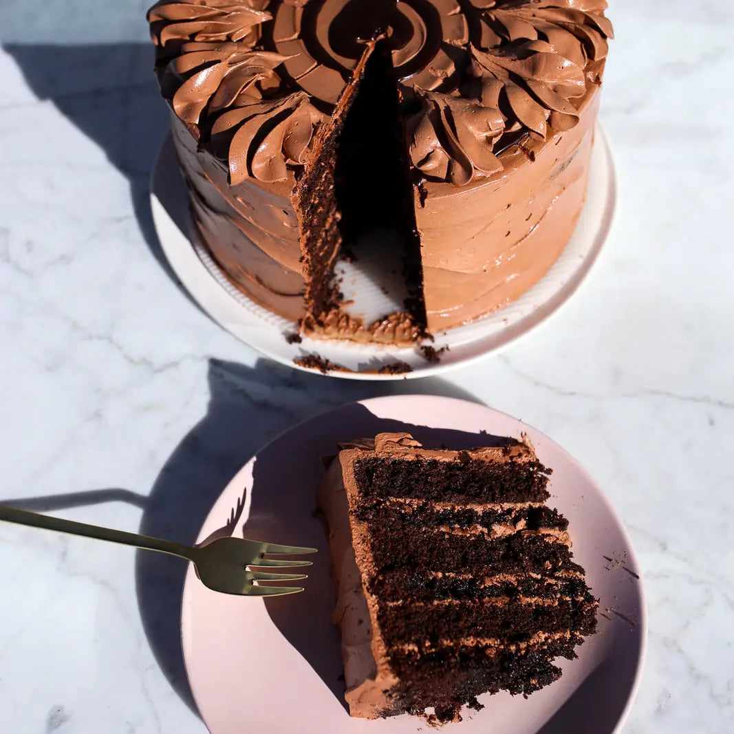 Chocolate Cake with a slice