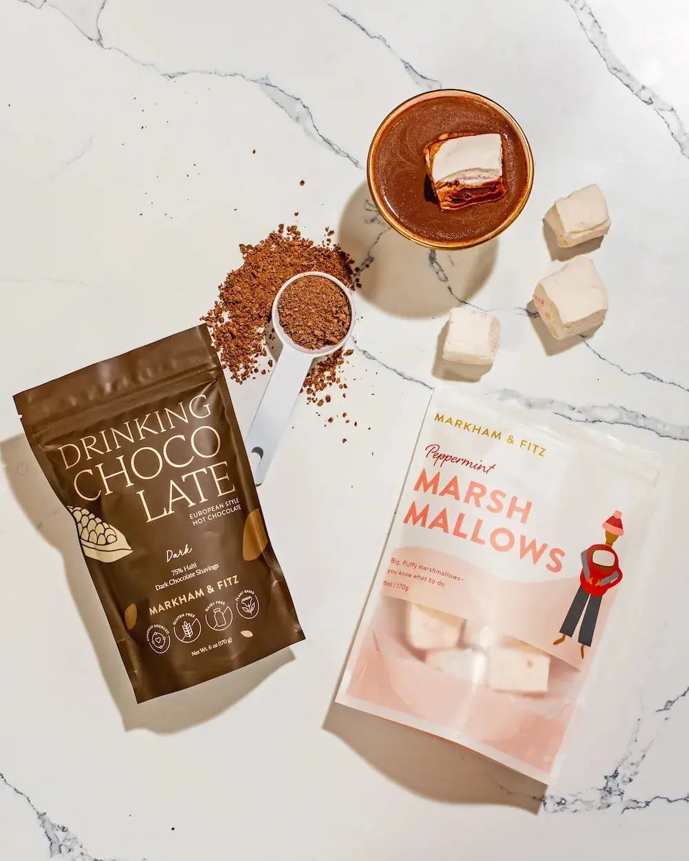 Drinking Chocolate / Vanilla Bean Marshmallows / No Mug
