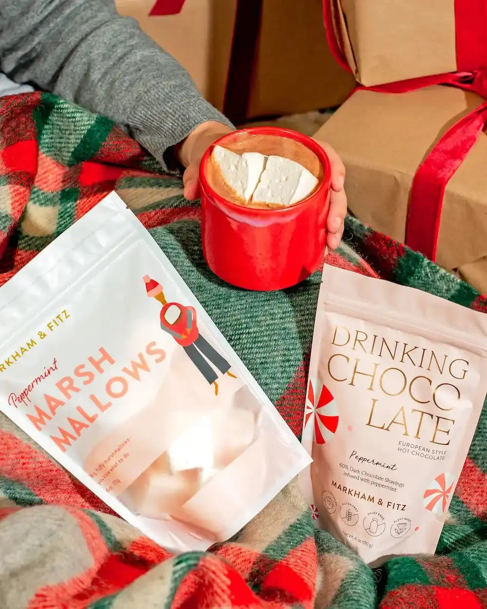 Peppermint Drinking Chocolate / Vanilla Bean Marshmallows / No Mug